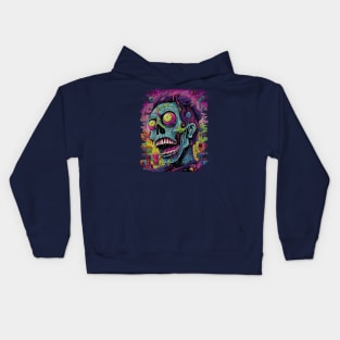 Psychedelic Zombie Chaos Kids Hoodie